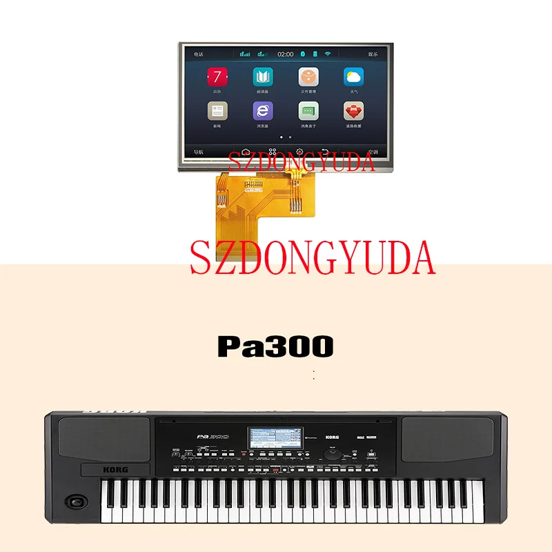 Новый ЖК-дисплей A + 4 3 дюйма для Korg PA300 с сенсорным экраном дигитайзер стеклянный