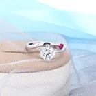 Бриллиантовые кольца Starsgem Муассанит от 0,5 карат до 3 карат для женщин из настоящего серебра 925 пробы, ювелирные изделия