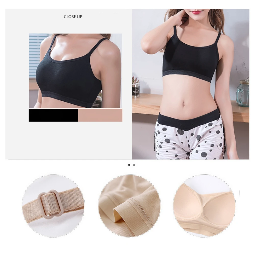 

Women Seamless Bra Comfort Wireless Bralette Daily Bras with Pads Girls Comfortable Wirefree Spaghetti Strap Bras Breathable Act