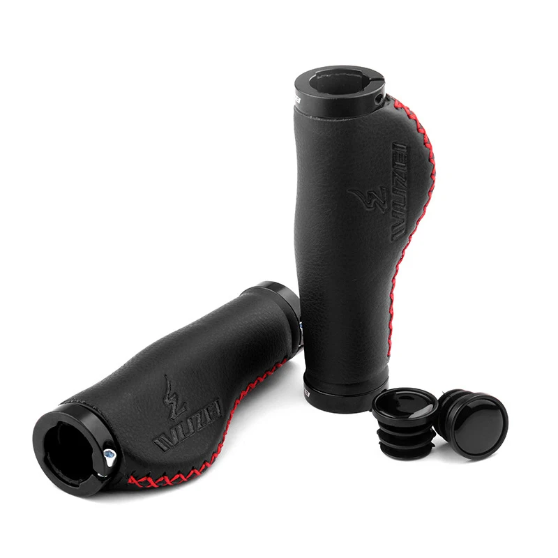 

Bicycle Grips Cycling Accessories Microfiber Leather Ergonomic Bicycle Grips Mountain Bike Meat Ball Grips