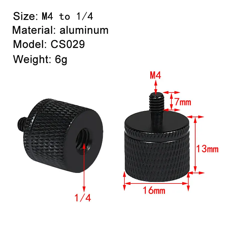 Винт для крепления светильник штативу камеры 1/4 на M4 M5 M6 M10 5/8 M12|Аксессуары