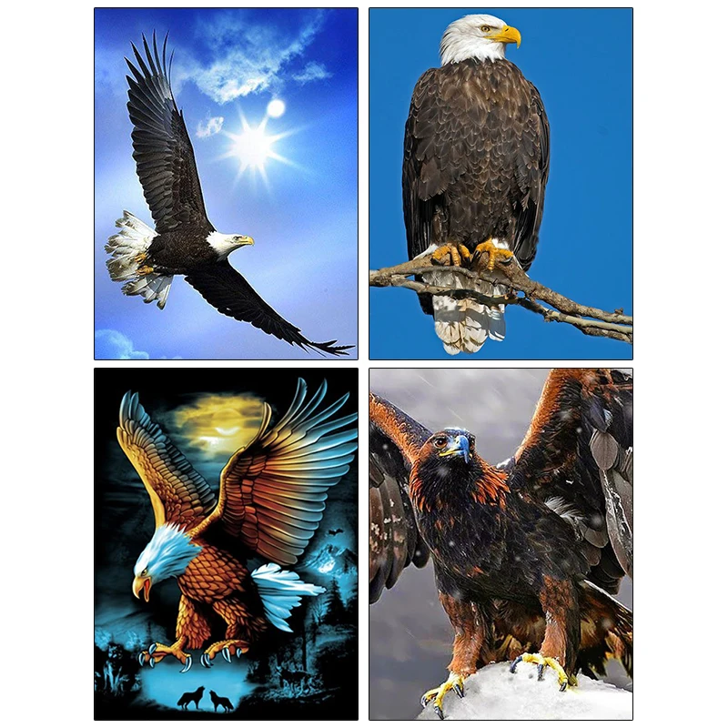Алмазная живопись Орл мультяшная вышивка крестиком картина из смолы в