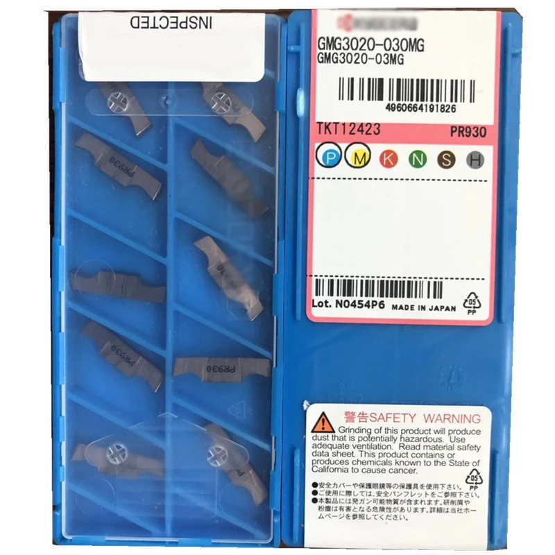 

Grooving Inserts High Precision GMG GMG2520-030MG PR930 GMG3020-030MG GMG8030-050MG PVD Coated Carbide Blades Lathe Tool Holder