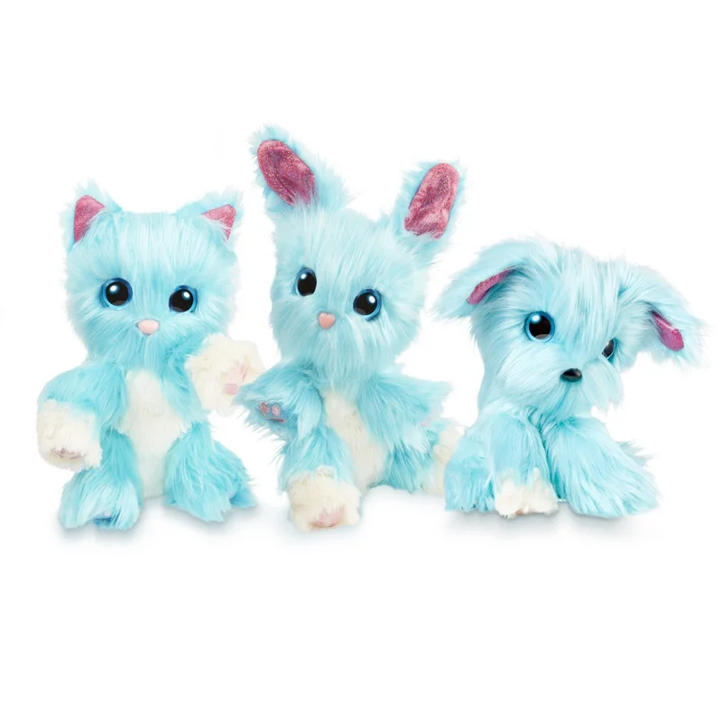 Juguetes de peluche de Scruff a Luvse para ni&ntilde;os, de 3 colores juguetes de felpa, perro de ba&ntilde;o, gato, conejo, regalo ruso, 23x20x7CM-2