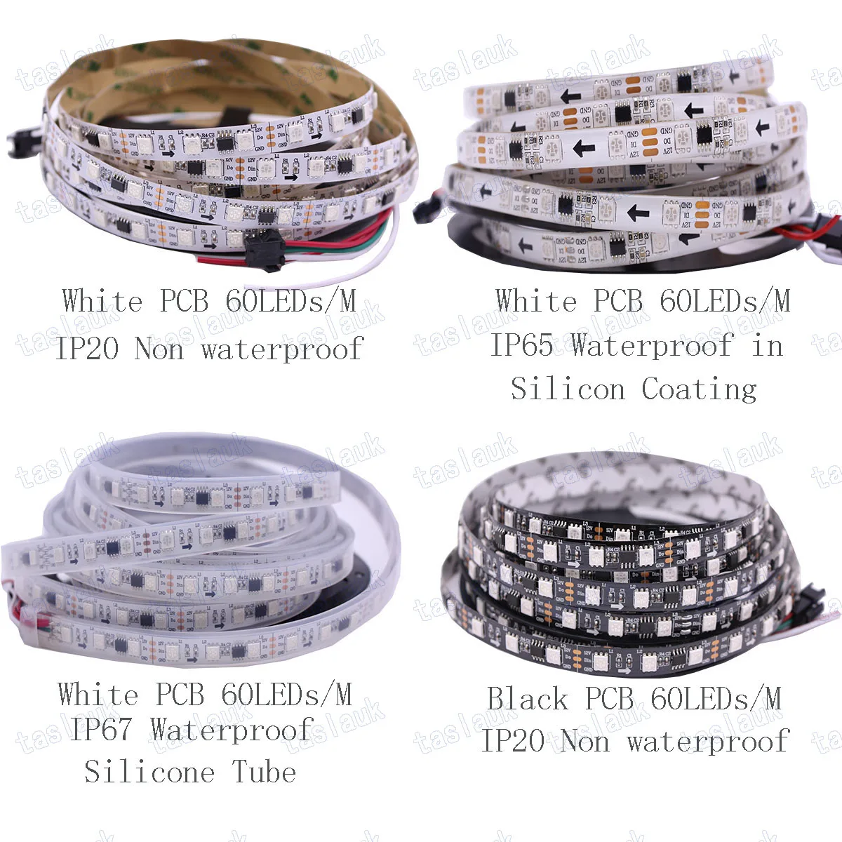 DC12V 5 м 30 светодиодный s 60 Светодиодный s/М полосы WS2811 IP20 водопроницаемая IC SMD 5050 RGB