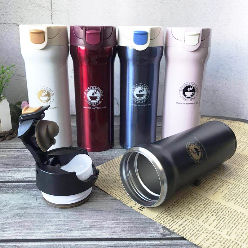 Двойная кофейная кружка из нержавеющей стали утолщенный большой автомобильный