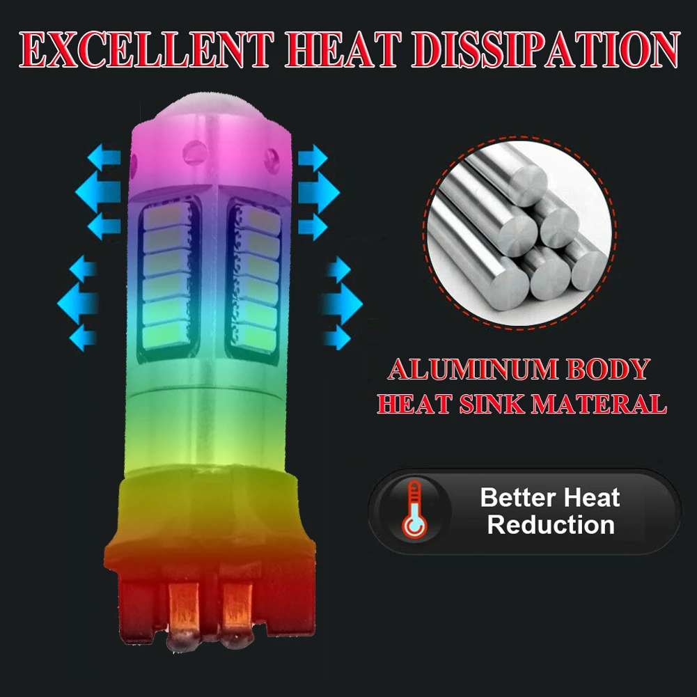 

2021 High Quality 2Pcs White PW24W LED Bulbs Energy Saving Light for Home For A3 A4 A5 Ford Fusion Front Turn Signal Lights