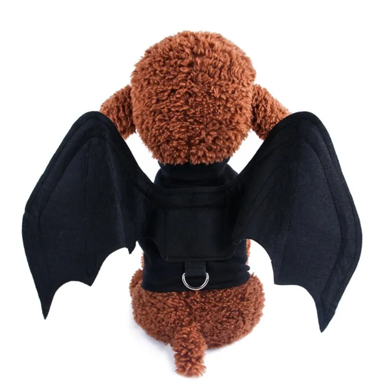 Хэллоуин Одежда для домашних питомцев Кошки крылья летучей мыши с