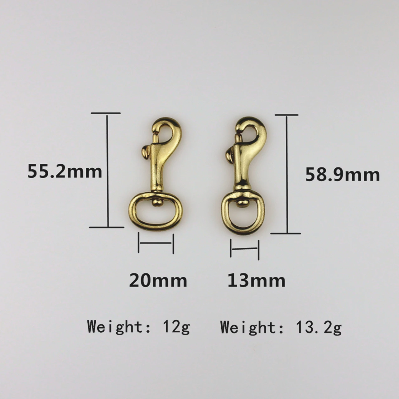 

DIY Leather Craft Brass Luggage Bag Metal Buckles Dog Collar Lobster Clasps Snap Hook