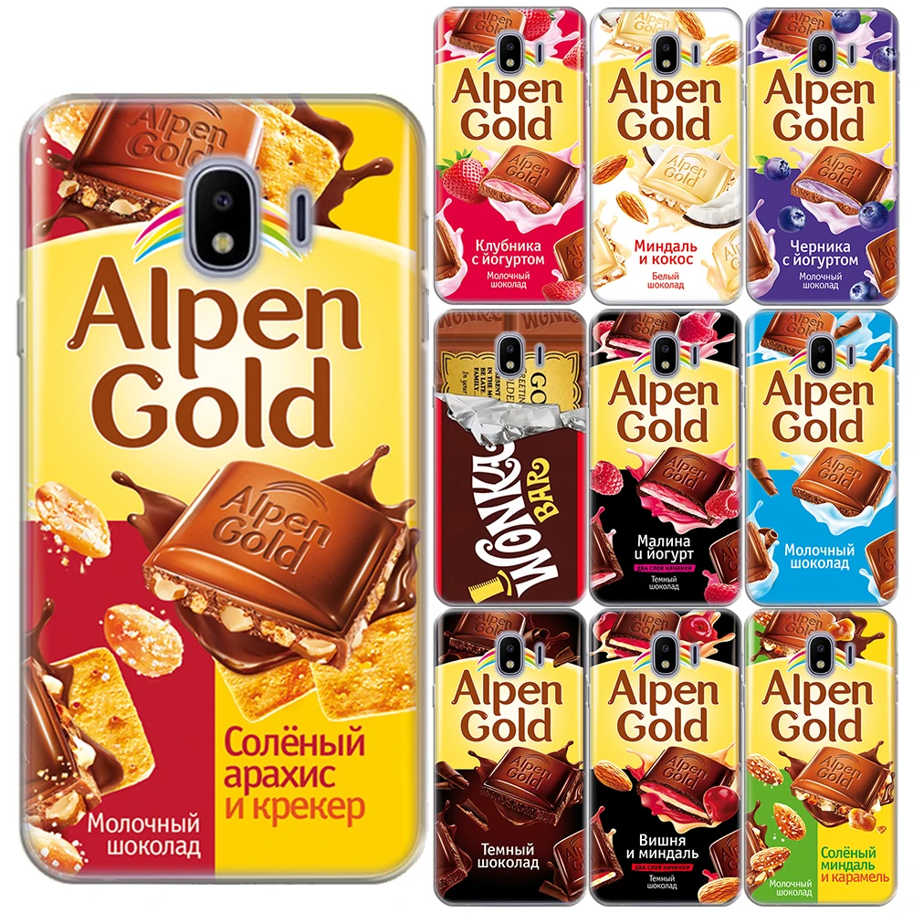 Забавный мягкий чехол из ТПУ с русским шоколадом для Samsung Galaxy J3 J5 J7 2017 J4 J6 Prime J8 2018