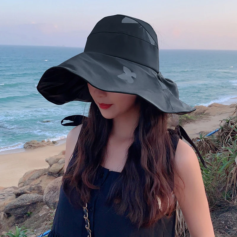 Женская кепка с козырьком от солнца летняя широкими полями пустым верхом защитой