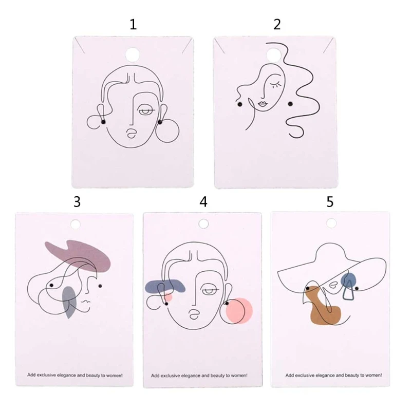 

Набор из 100 сережек и ожерелья с держателем для карт, подходят для сережек и ювелирных изделий ручной работы