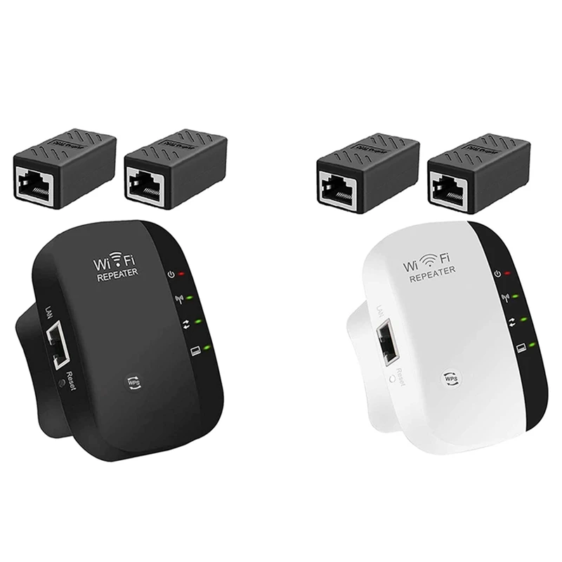 

WiFi Range Extender, WiFi Repeater Signal Booster Wireless 2.4G Band Up to 300Mbps UK Plug