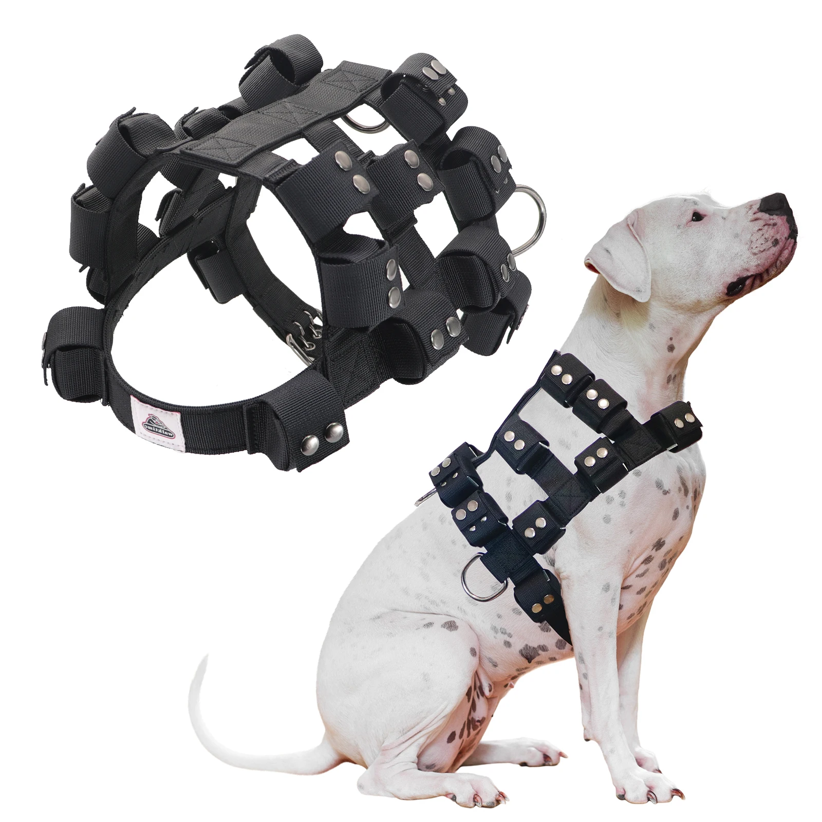 Dog Harness No Pull Dog Harness Best Dog Harness with Pouches Easy Dog Harness Pockets Weighted Dog Vests Weight Pulling Harness