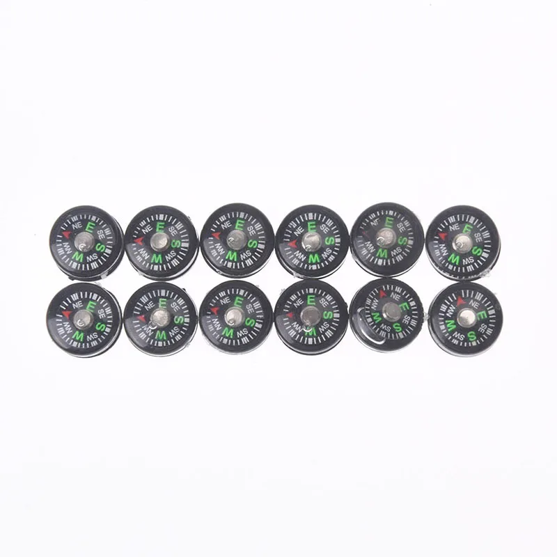 

12Pcs 12mm Mini Button Compasses Portable Handheld Outdoor Sports Camping Travel Hiking Hunting Emergency Survival Supplies