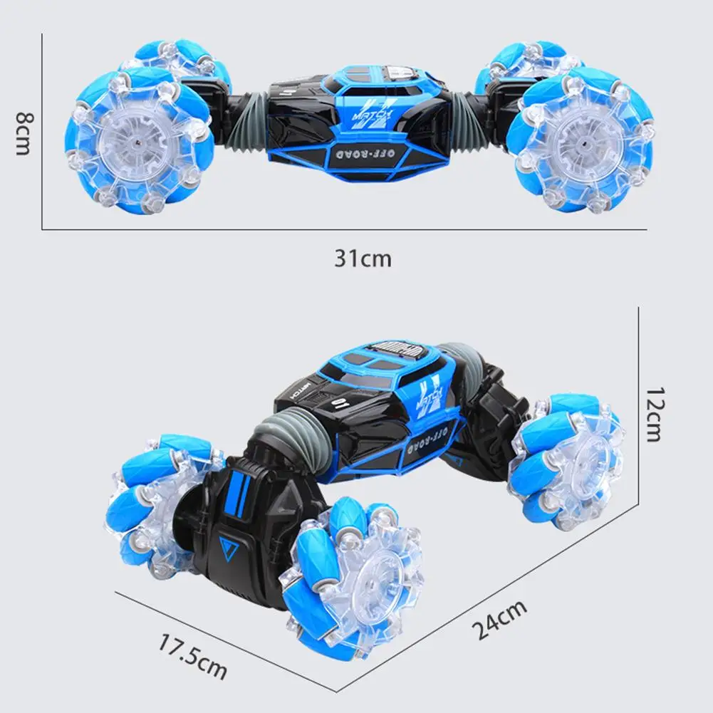 

4WD RC Stunt Car Watch Control Gesture Induction Deformable Electric RC Drift Car Transformer Car Toys For Kids With LED Light