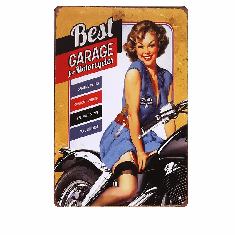 

My Garage My Rules Vintage Metal Tin Signs Home Decor Shabby Chic Plaque Dads Garage Tin Sign Plaque Wall Decoration Art Poster