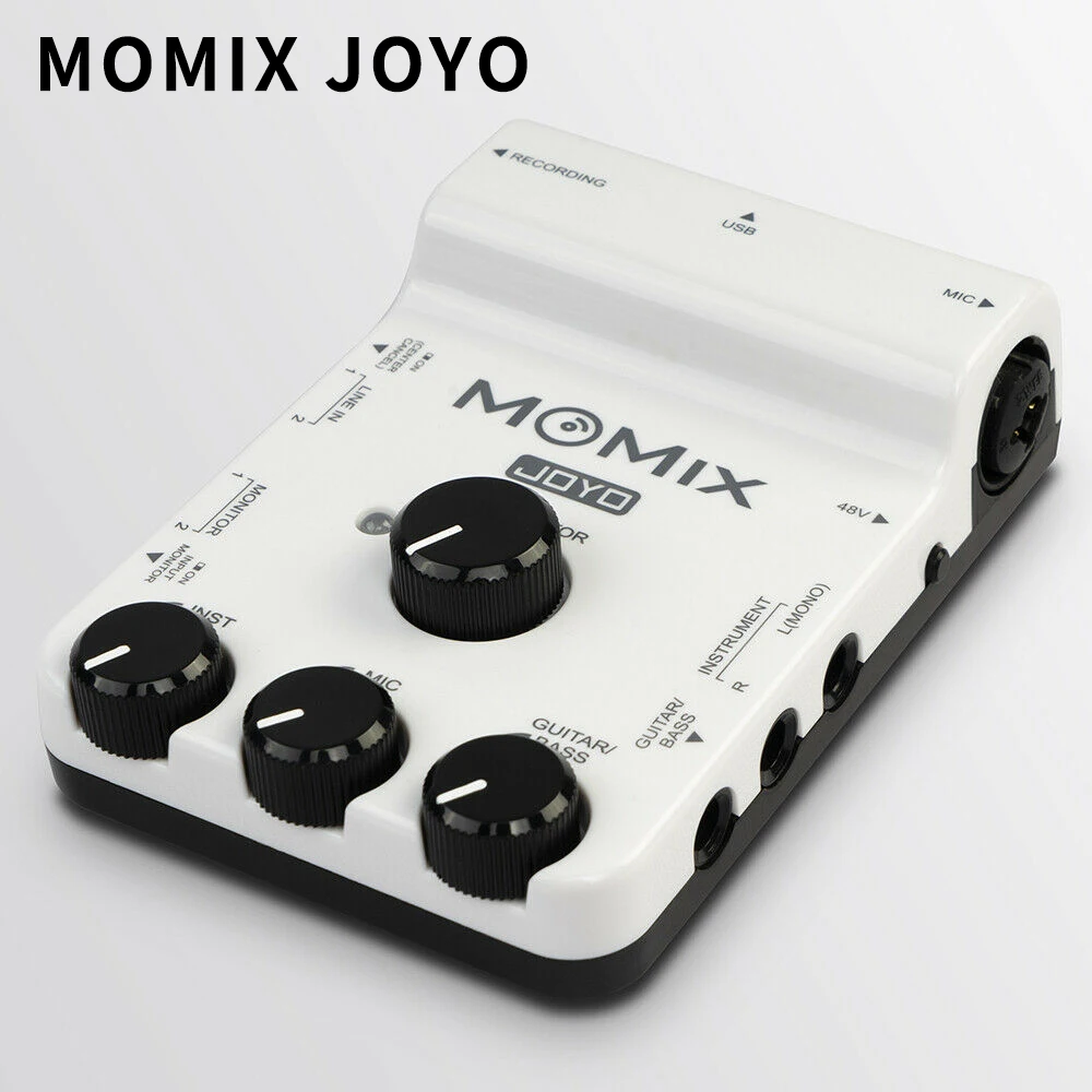 Карманный аудио микшер JOYO MOMIX с питанием от USB для записи телефона и прямой