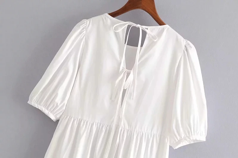 Винтажное белое Плиссированное длинное платье boho женское летнее платье Элегантное свободное Повседневное платье с коротким рукавом ретро корейское vestidos