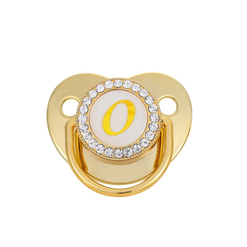 Силиконовая Детская Соска с магнитным зажимом именная буква для прорезывания