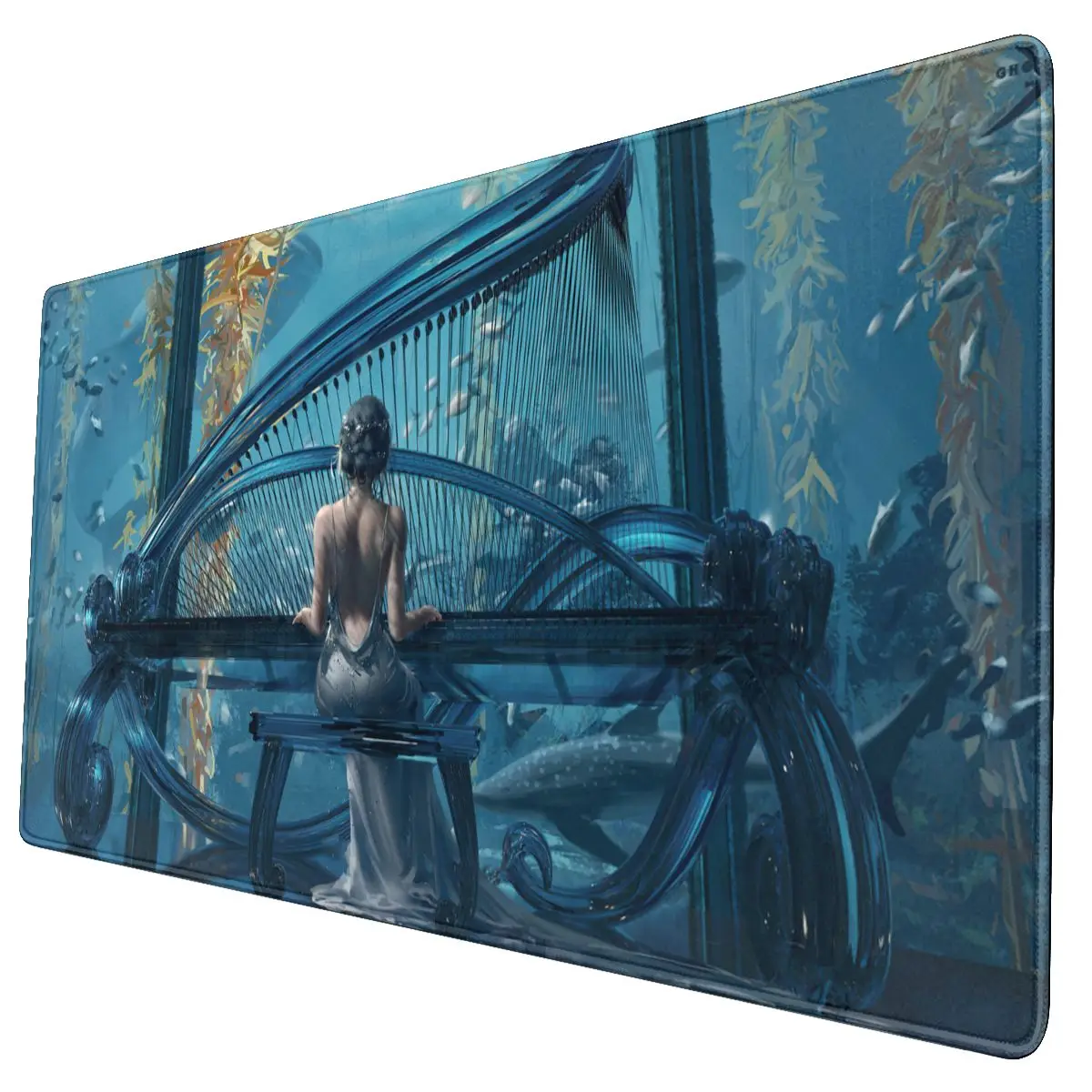 

Anime Girl Laptop Mouse Pad Keyboard Carpet Musical Instrument Digital Drawing Big Rubber Mousepad for Computer
