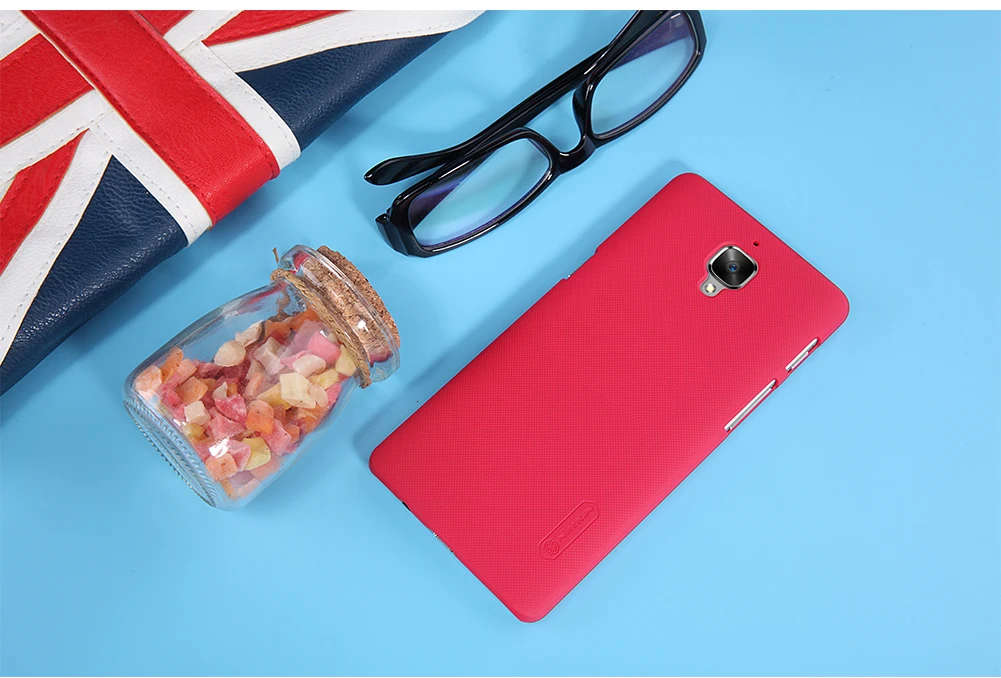 Для Oneplus 3 чехол для One plus 3T A3000 чехол NILLKIN Super Frosted Shield caso чехол s чехлы для Oneplus3 для Oneplus 3T+ подарок