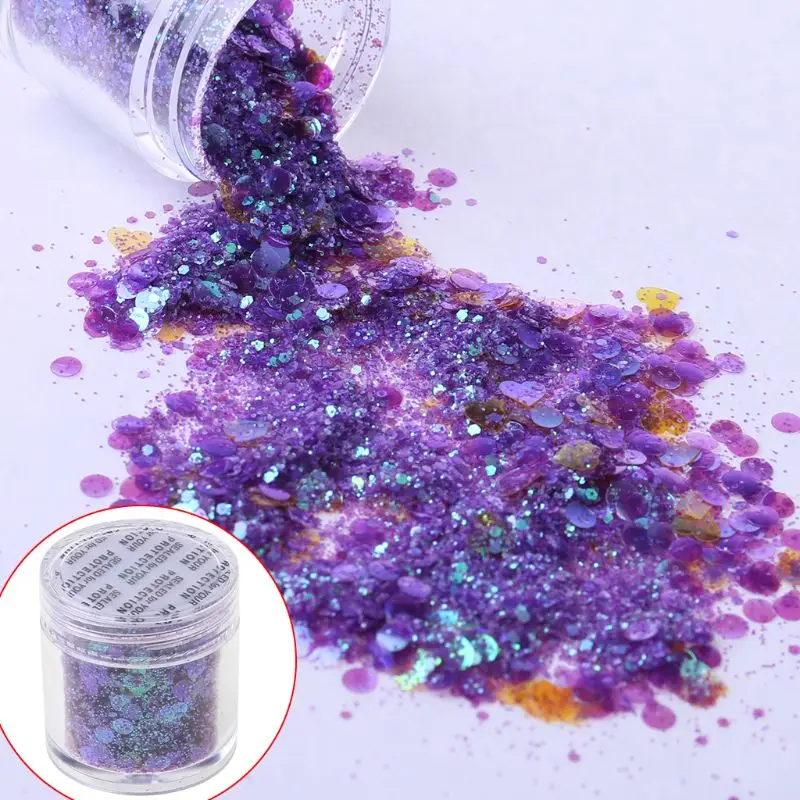 

Epoxy Filler Powder Bright Color Glitter DIY Nail Beauty Sequins Filling Tools 62KE