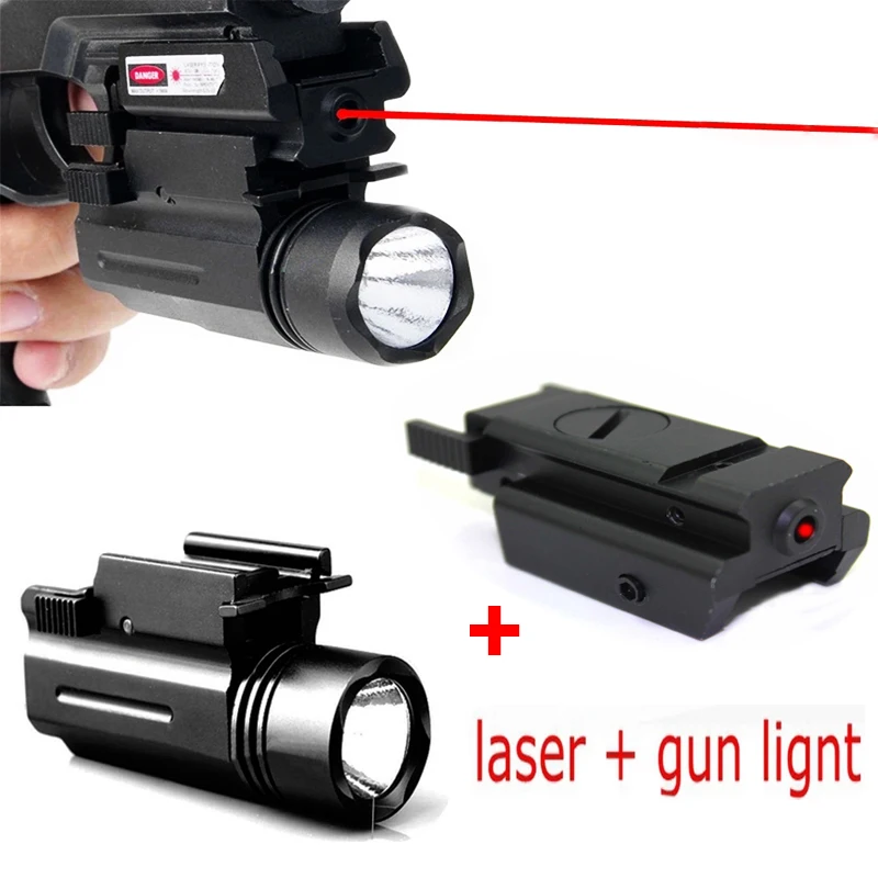 Тактический Red Dot лазерный прицел пистолет светильник QD быстрого отсоединения пистолет вспышки светильник светодиодный винтовка светильник Glock 17 мм 19 мм 20 мм 21 22 23 Размеры: 30, 31, 32