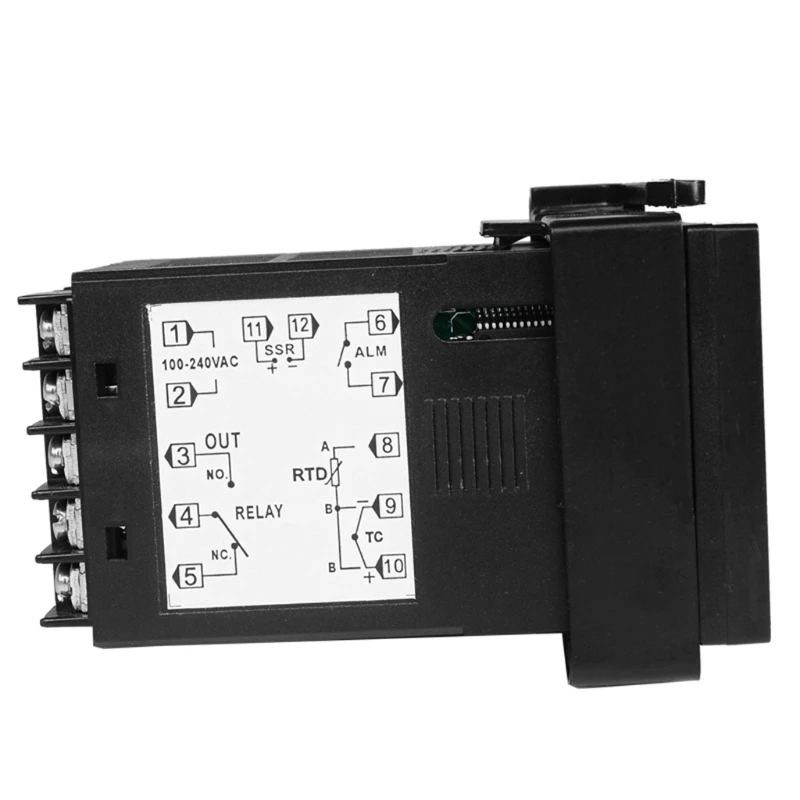 

2in1 Relay + SSR Output PID Thermostat / 85~265VAC for Universal Inout K Pt100 R9UC