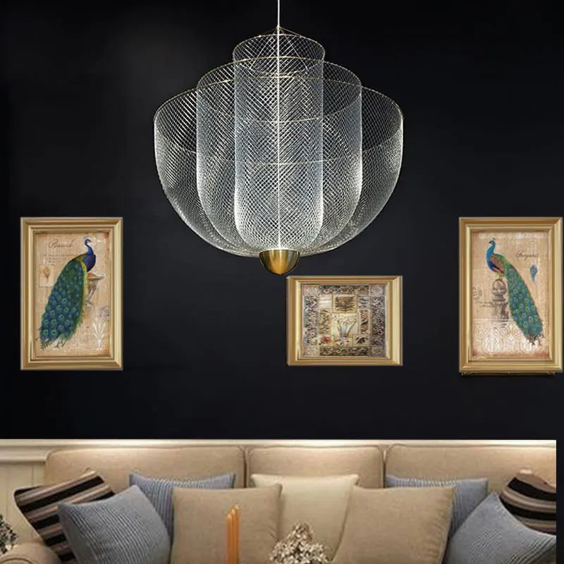 Люстра из розового золота для ресторана бара кухни острова навесная люстра