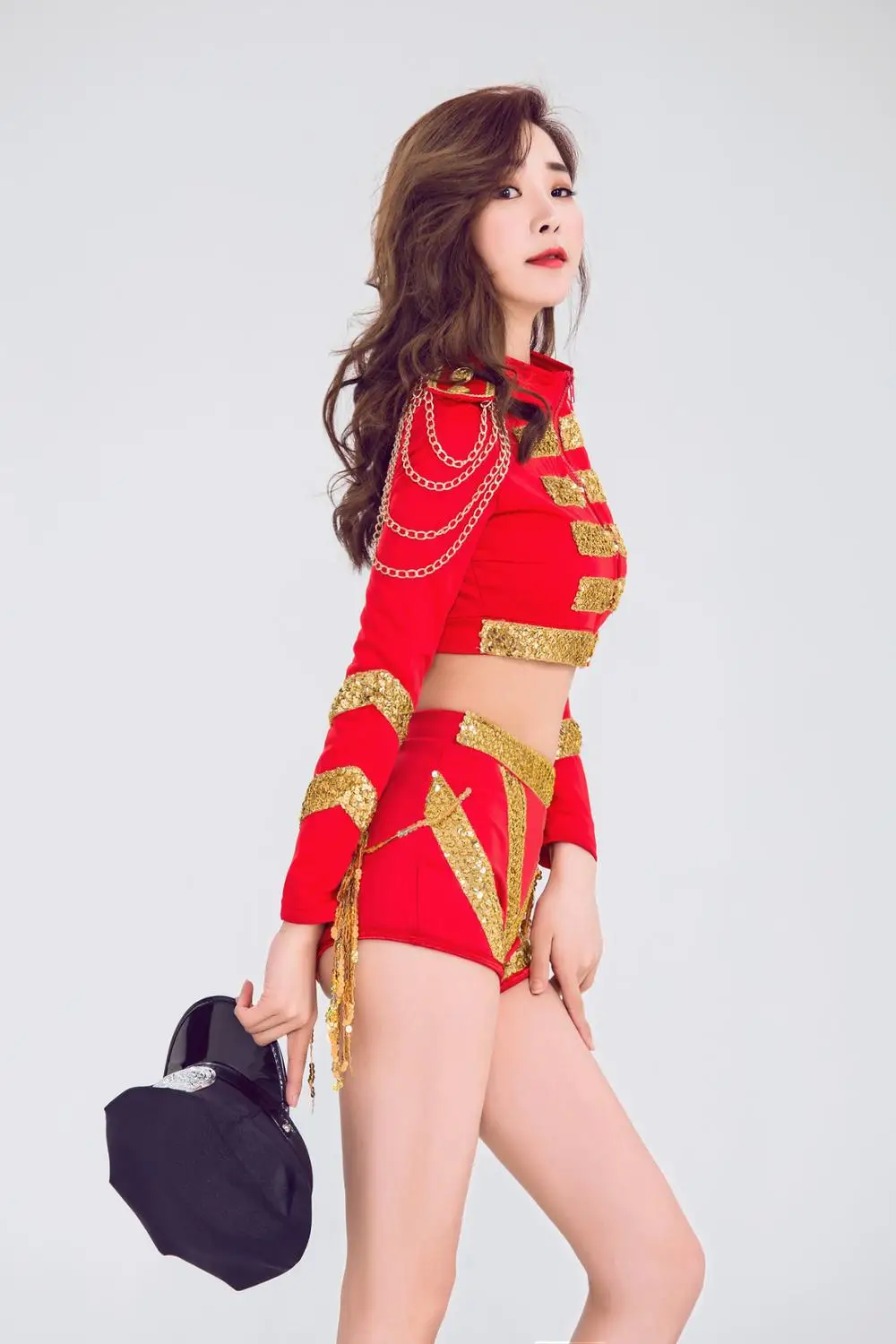 Для женщин Красный боди для джазовых танцев костюмы бар Dj танцоров пикантные