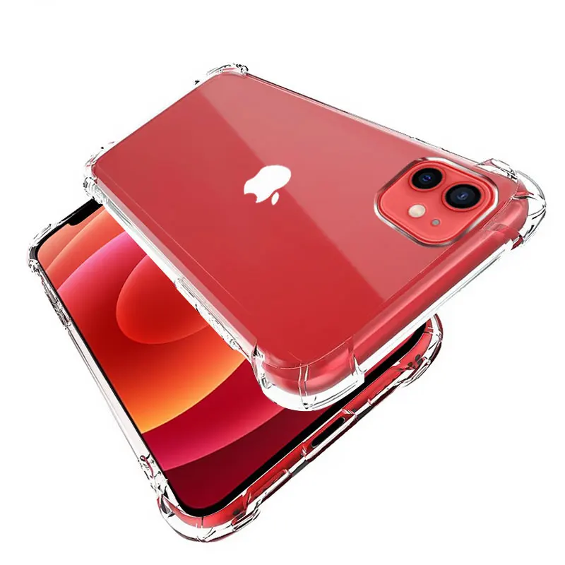 

Transparent Protection Phone Case For iPhone 11 12 Pro Max Silicone Soft cases For iPhone X XS Max XS XR Shockproof Back Cover