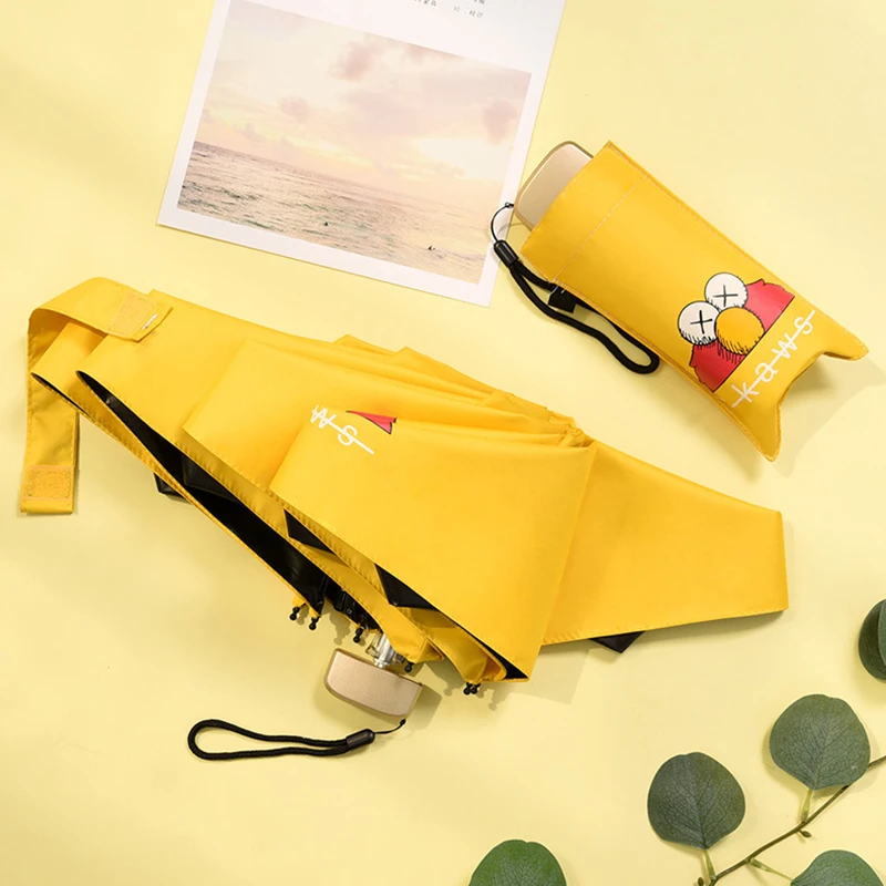 

Cute Mini Portable Umbrella Lightweight Windproof Compact Parasol Travel Umbrella Floral Mini Pocket Sun Umbrella Parasol