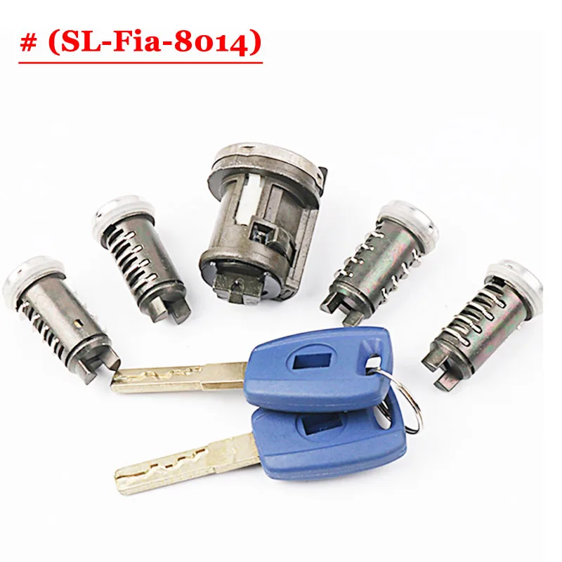 Новый Сменный Автомобильный Дверной замок цилиндр SIP22 лезвие полный набор с 5