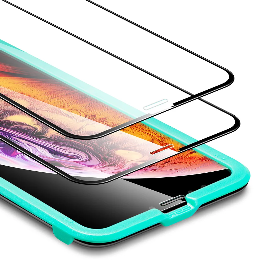 ESR Защита экрана для iPhone 11 Pro Max X XS XR XS Max Promax 3D полное покрытие закаленное защитное стекло для iPhone 2 шт