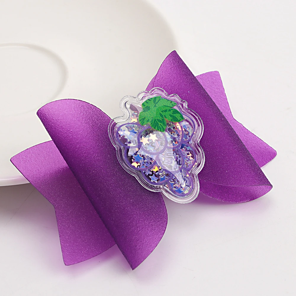 

ncmama 3 inch Waterproof Hair Bow Princess Hairgrips Jelly Bows Hair Bows Hairpins Dance Party Hair Clip Girls Hair Accessories