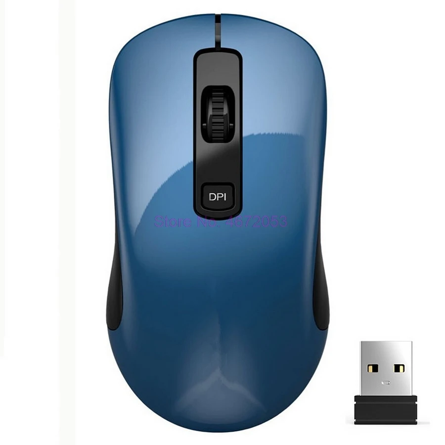 100pcs Portable Wireless Mouse 2.4GHz USB 3.0 Computer Ergonomic Mini Mice for Laptop Desktop Notebook PC Optical Mause | Компьютеры и