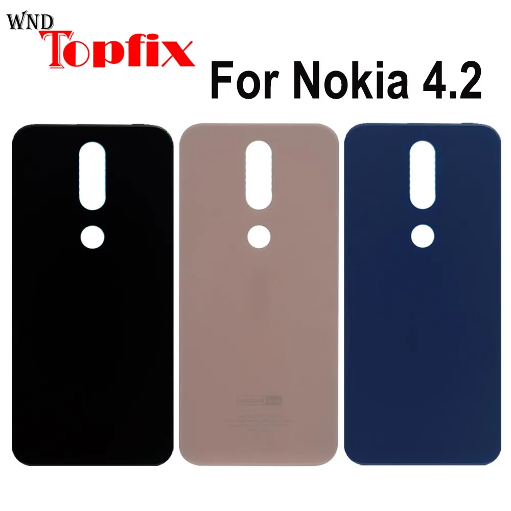 Оригинальный корпус батарейного отсека для Nokia 4 2 Задняя стеклянная крышка