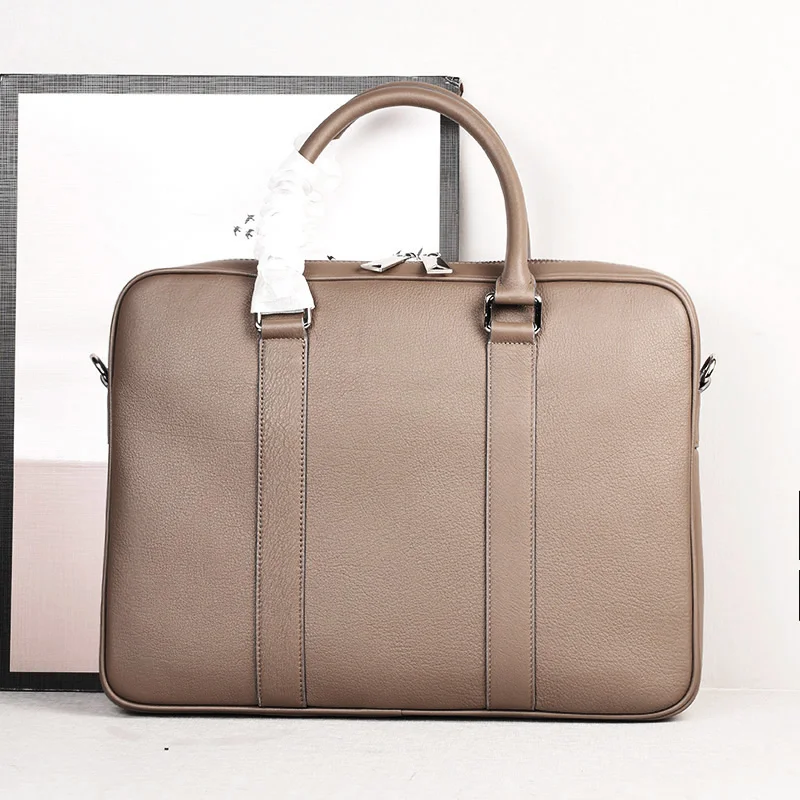 

Портфель мужской из 100% кожи, 14 дюймов, маленький размер