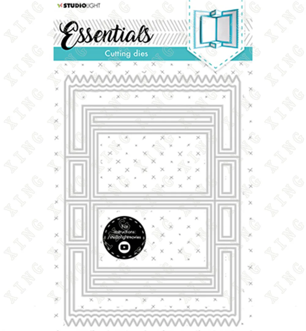 

New Essentials Storybook Folder Cardshape Metal Cutting Die for Diy Scrapbooking Crafts Photo Album Template Handmade Decoration