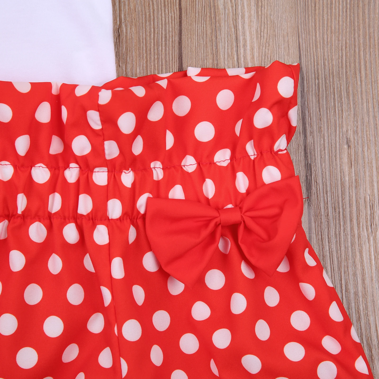 Conjunto de dos piezas de verano para reci&eacute;n nacido, Pelele de manga corta con estampado de coraz&oacute;n, Tops, pantalones cortos de lunares para beb&eacute; ni&ntilde;a-4