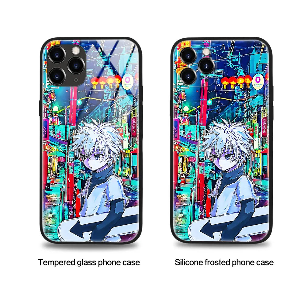 Чехлы из закаленного стекла для телефонов с рисунком аниме HUNTER x Для iPhone SE 6 6s 7 8 plus