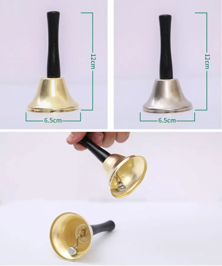 

Halloween Christmas Tree Decorations Hand Bell Gold Silver Color Santa Claus Jingle Bells Party Supplies Cristmas Decoration