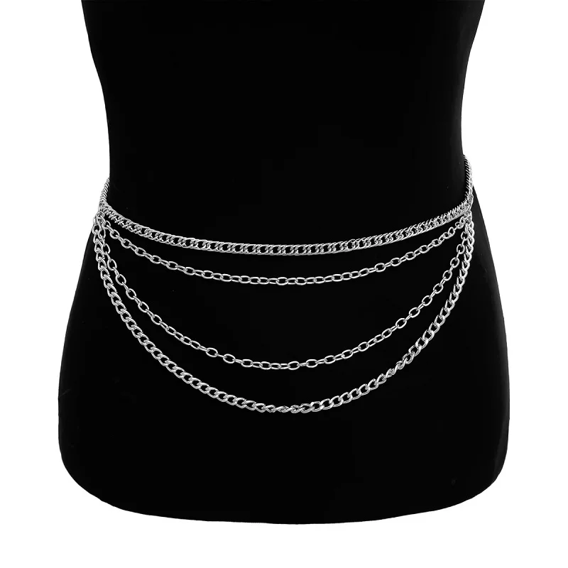 Новинка роскошная металлическая цепочка на талию BLA золотистая для тела