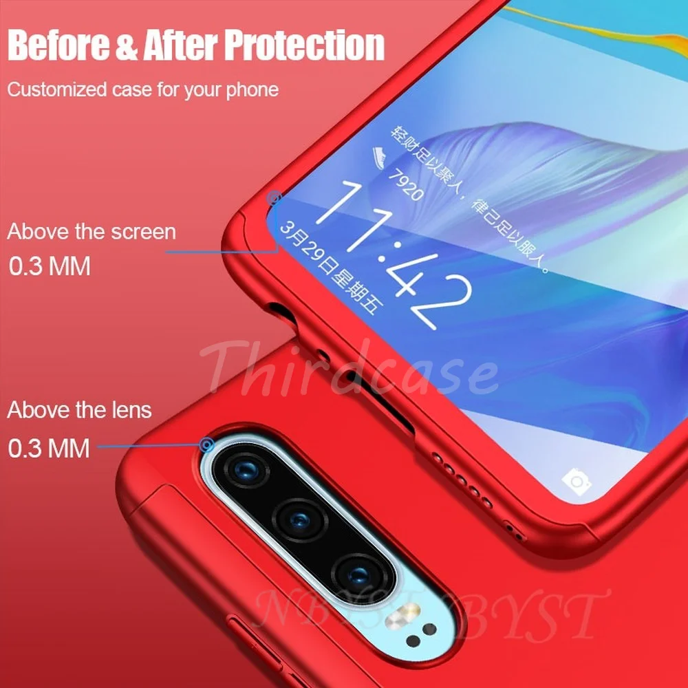 Полноразмерный противоударный чехол 360 Vivo V9 Youth V5 V7 Plus из поликарбоната и