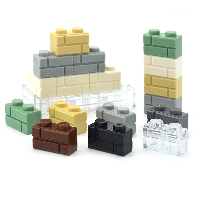 Строительные блоки MOC аксессуары для дверей окон толстые стены кирпичи 1x2 1x3 1x4
