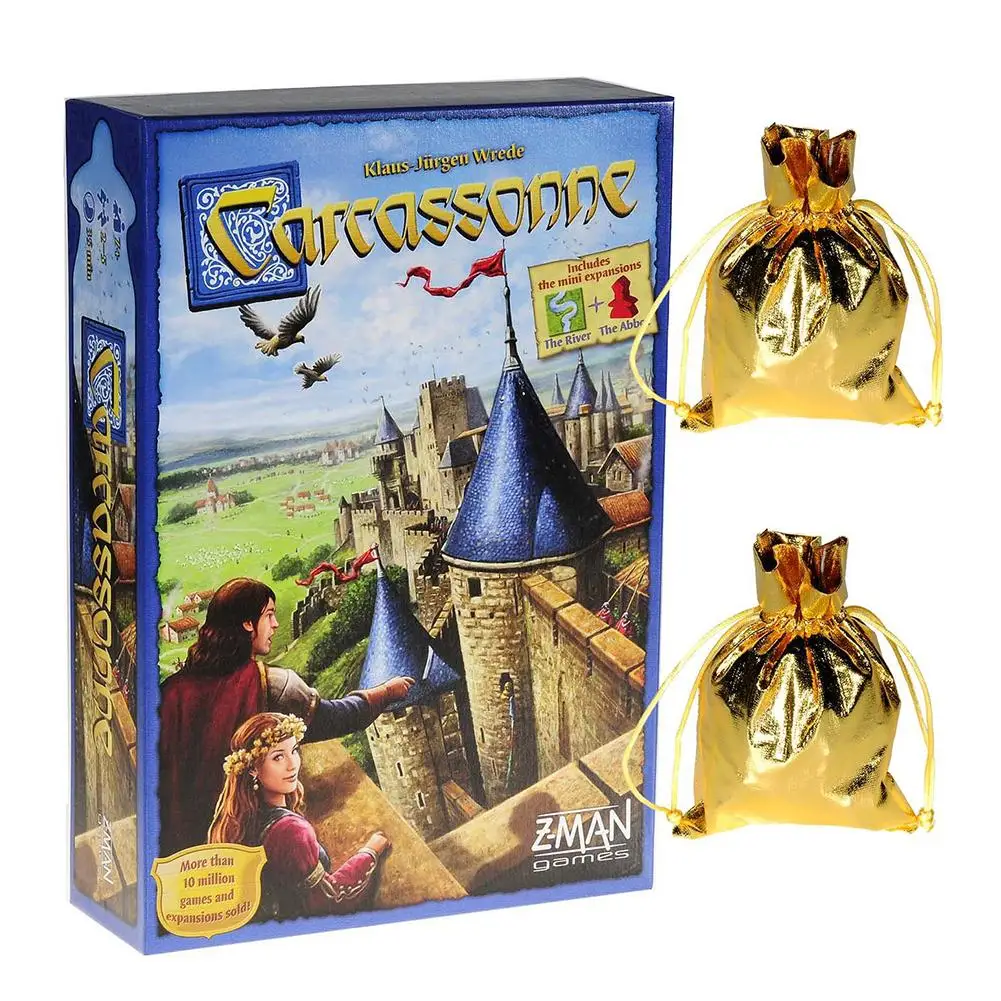 Carкассонные настольные карты для настольных игр прочные игральные игроков