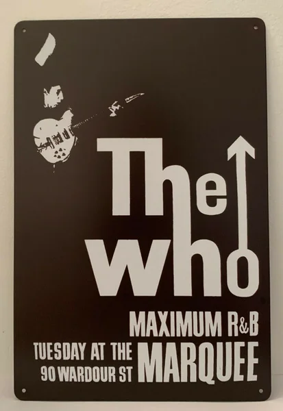 

Жестяной знак The Who Rock Band 90 warour St шатер клуб ретро металлические знаки бляшки ретро стена домашний бар паб