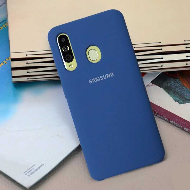 Чехол для samsung Galaxy A10 A30 A40 A50 A60 A70 A8S, жидкий силиконовый чехол, шелковистый мягкий на ощупь защитный чехол для задней панели