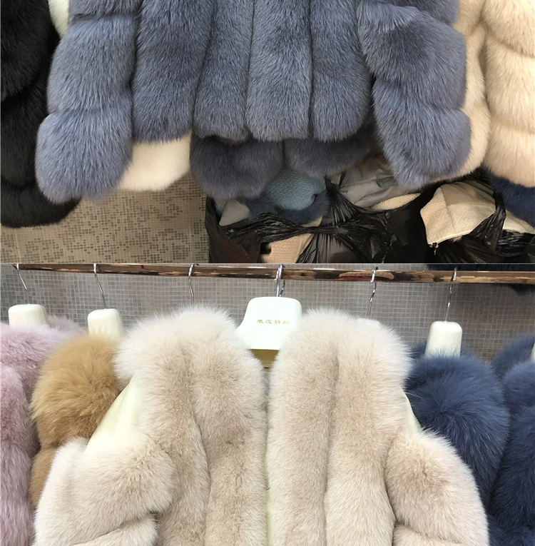 ZDFURS* Новое Поступление Женское зимнее плотное меховое пальто натуральный Лисий мех жилет высокое качество Лисий жилет меховой жилет